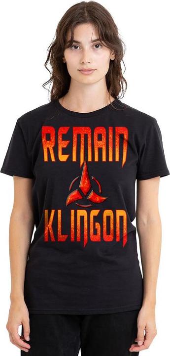 Produktbild Universal Textiles Remain Klingon TShirt (L)