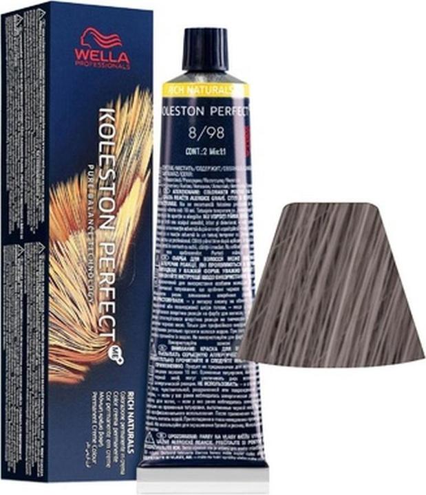 Produktbild Wella Koleston Perfect Me Rich Naturals 898 Pearl Ash Blonde 60ml Permanent Hair Color (898 Perl Aschblond)
