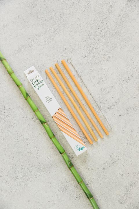 Productafbeelding Nordics Bamboe drinkrietjes (4 x)