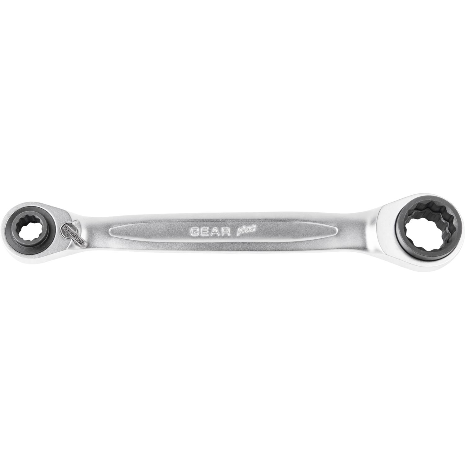 KS Tools, Schraubenschlüssel, 4 in 1 GEARplus Doppel-Ratschenringschlüssel (34 mm)