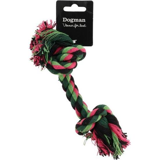 Comparer les prix de Dogman Hundelegetj Vixen reb med 2 knuder L 37cm (L), Vêtements pour chien