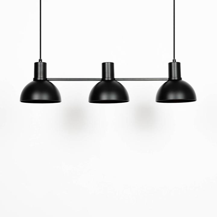 Actual product image Lucande Mostrid 3 pendant light Black (E27)