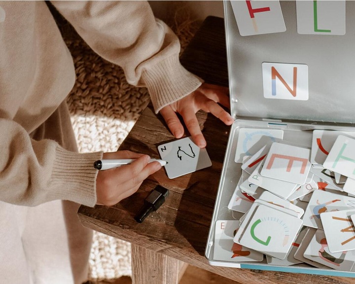 Actual product image Yogi Fun Yoga ABC Magnets (English, German, French, Italian)