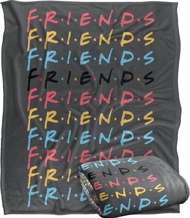 Friends Decke Gestapeltes Logo (152 x 127 cm)