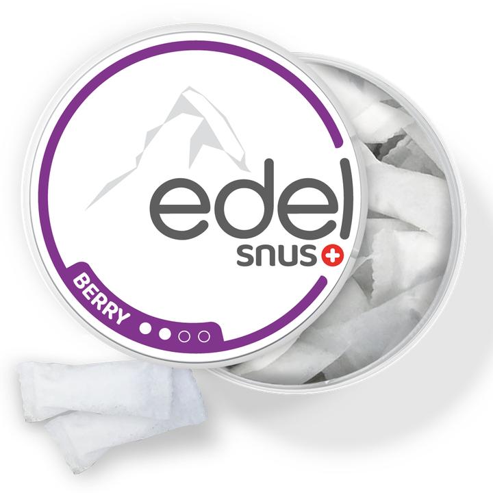 Actual product image Edelweiss Berry (All White Slim) (Nicotine Pouches, 20 mg)