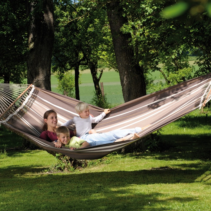 Produktbild Amazonas Palacio Café Family Hängematte, 240x160 cm, 200 kg (200 kg)
