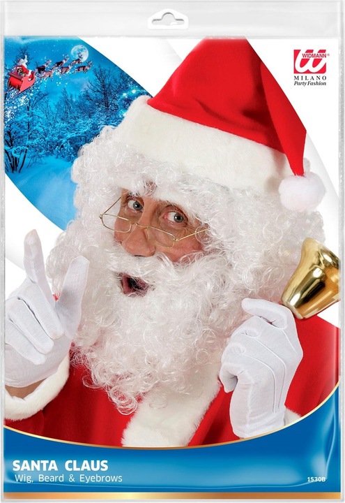 Immagine prodotto Widmann Parrucca, barba e sopracciglia di Babbo Natale bianco