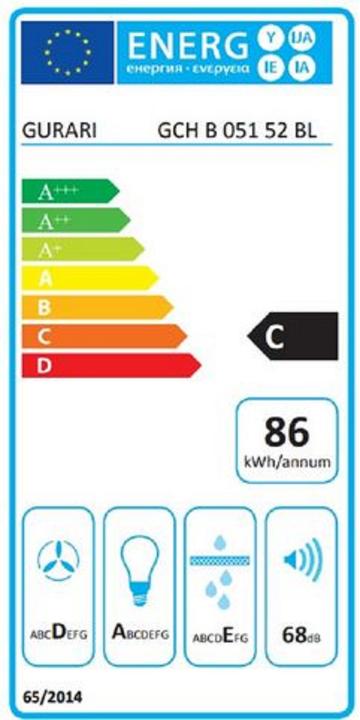 Energie-Label Gurari GCH B 051 52 BL