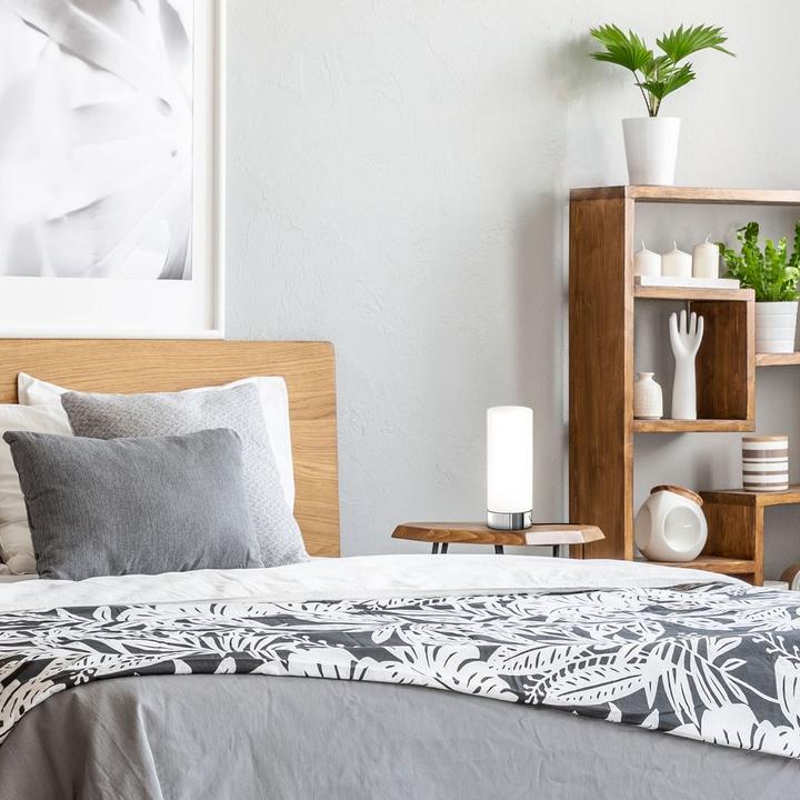 Produktbild B.K.Licht Tischleuchte, chrom-weiss, 1xE14/40W max. exkl. (E14)