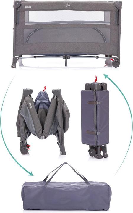 Actual product image Fillikid Porto travel cot