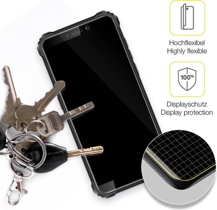 Actual product image Dipos 3D Full Cover Screen Protector (1 pcs., Oukitel WP5)