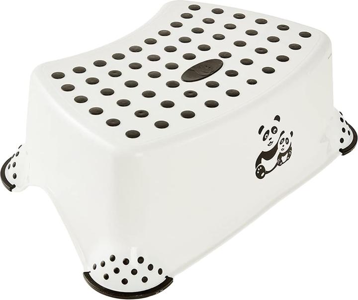Productafbeelding keeeper kinderkrukje "tomek panda", wit met print
