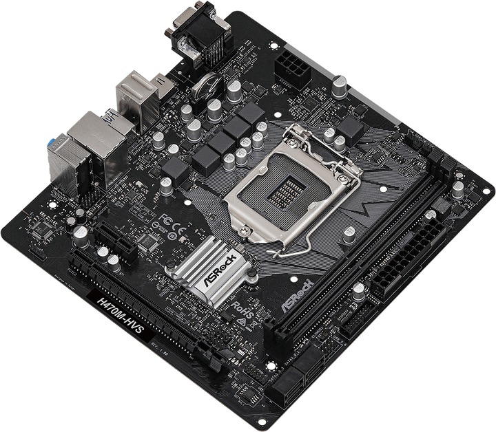 Actual product image AsRock H470M-HVS (LGA 1200, Intel H470, mATX)