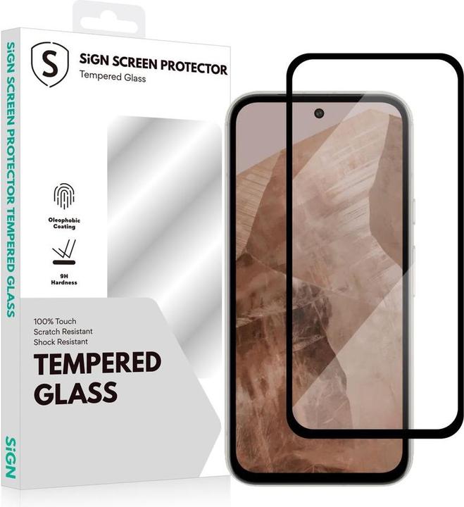 Actual product image SIGN Screen Protector Tempered Glass for Google Pixel 8a (Google Pixel 8a)