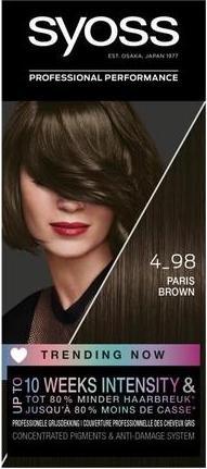 Syoss Color Trending Now Hair Dye -4-98 Paris Brown