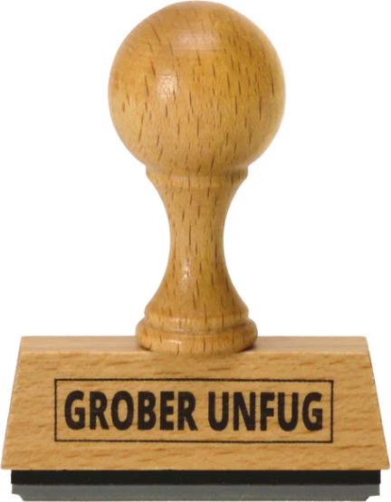Produktbild CreaDiva Holzstempel - Grober Unfug