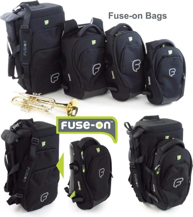 Immagine prodotto Fusion UB-04-B Borsa tripla per tromba Urban - Blu/Nero (Trombetta, Flugelhorn, Cornetto)