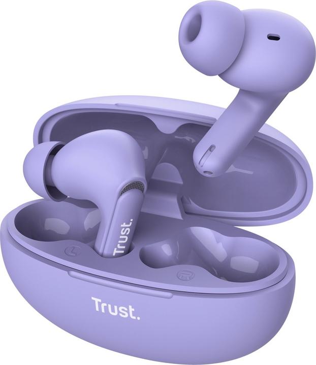 Trust Yavi Bt Enc Earbuds Purple (ANC, 23 h, Wireless)