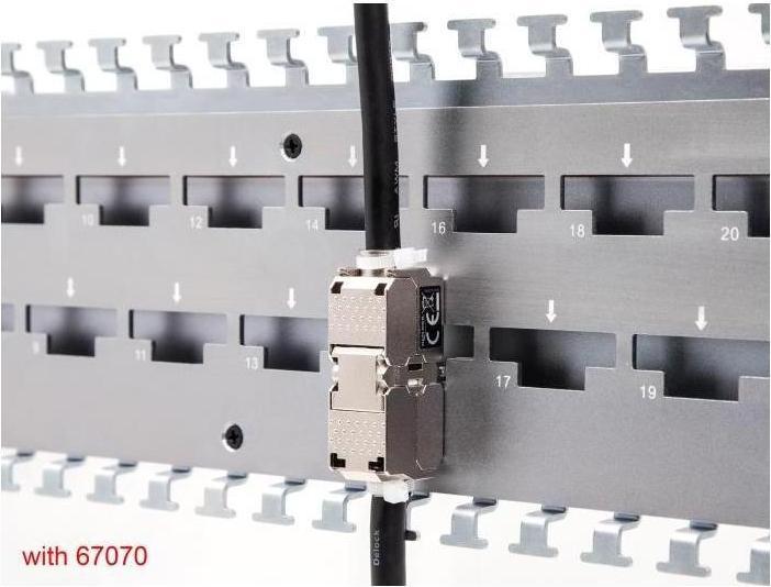 Produktbild Delock Netzwerkkabelverbinder LSA zu LSA Cat.6A STP werkzeugfrei (Netzwerkkabel)