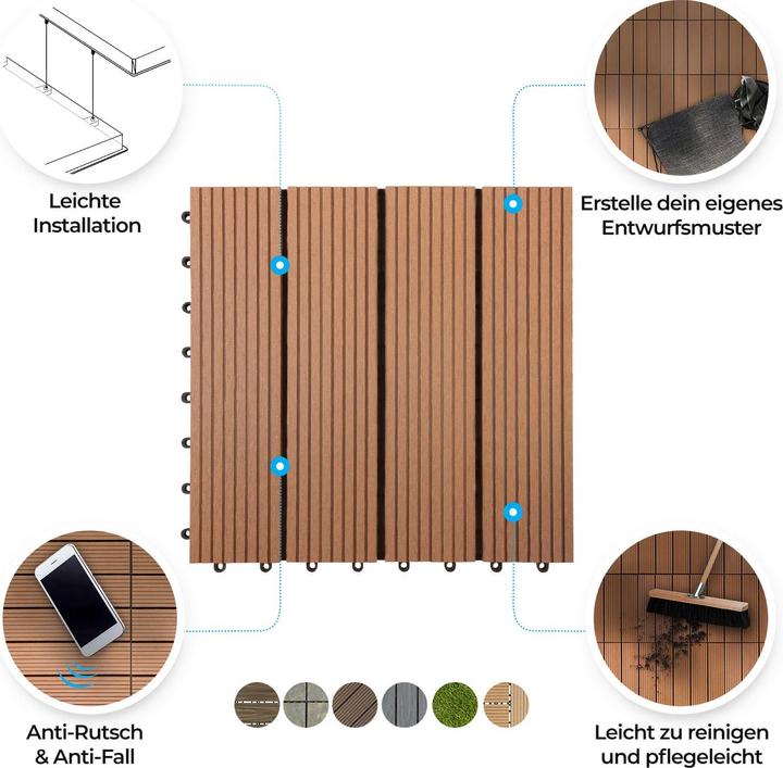 Produktbild Floordirekt Terrassenfliese Royal (1 x, 30 x 30 cm)
