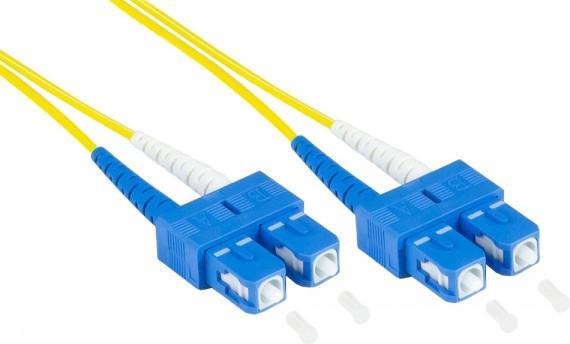 Actual product image Good Connections Patch cable FO duplex OS2 (singlemode, 9/125) SC/SC, LSZH, exchangeable polarity, 0.5m, Good Conne (LSOH, CAT7, 0.50 m)
