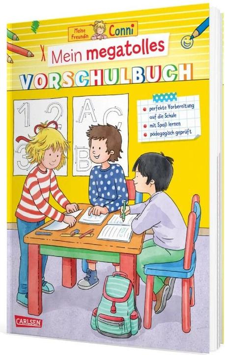 Produktbild Conni Gelbe Reihe (Beschäftigungsbuch): Mein megatolles Vorschulbuch (Deutsch, Hanna Sörensen, Uli Velte, 2023)