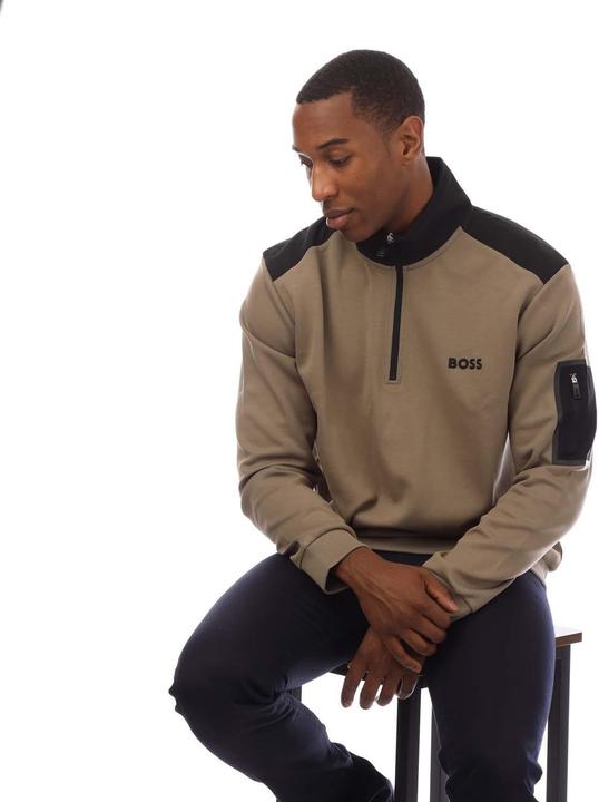 Immagine prodotto Hugo Boss Felpa Cerniera ad un quarto Uomo (XL)