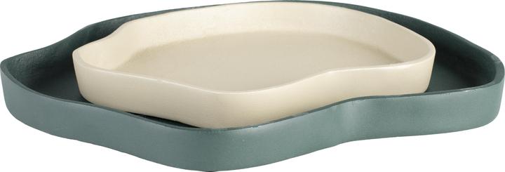 Zuiver Revolt Trays Set of 2 Green/Ivory