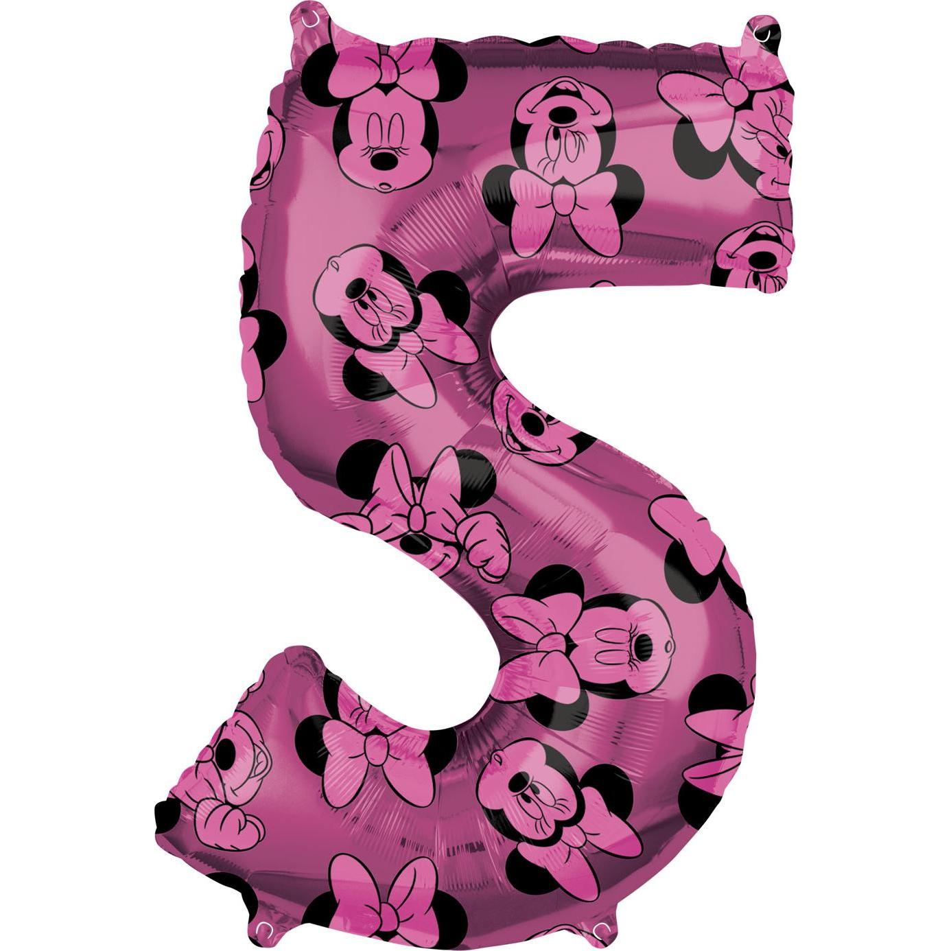 Anagram Mid Size Minnie Maus Forever Zahl 5 Folienballon L