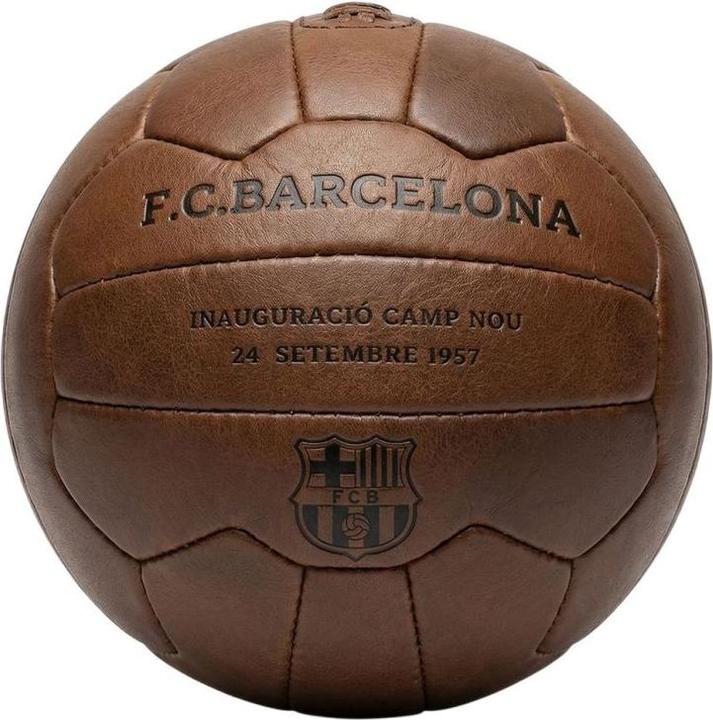 FC Barcelona Camp Nou Retro Soccer Ball Official Licensed Genuine Leather B1048 (5)