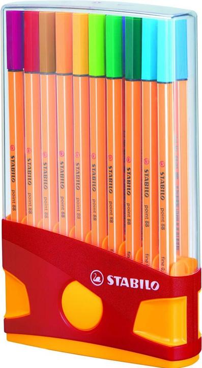 Produktbild STABILO point 88 Fineliner (Mehrfarbig, 20 x)
