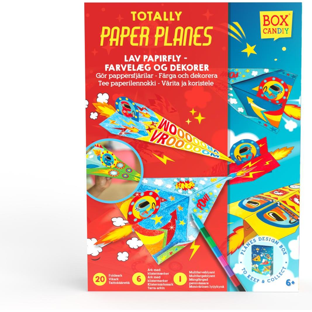 Box Candiy 20 Paper Planes to Colour-In & Decorate - (BC-1958)