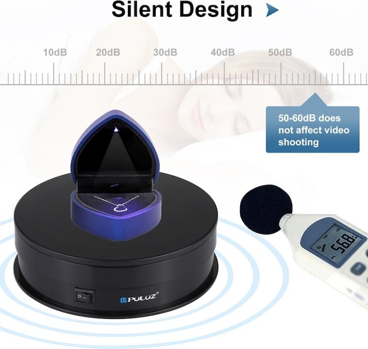 Immagine prodotto Puluz Giradischi elettrico a 360° (Ulteriori accessori)