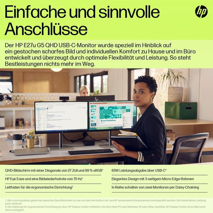 Productafbeelding HP E27u G5 (2560 x 1440 pixels, 27")