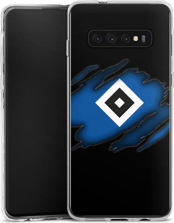 Produktbild DeinDesign Silikon Hülle für Samsung Galaxy S10 Plus Handyhülle Case Smartphone Schutzhülle HSV Hamburger SV (Samsung Galaxy S10+)