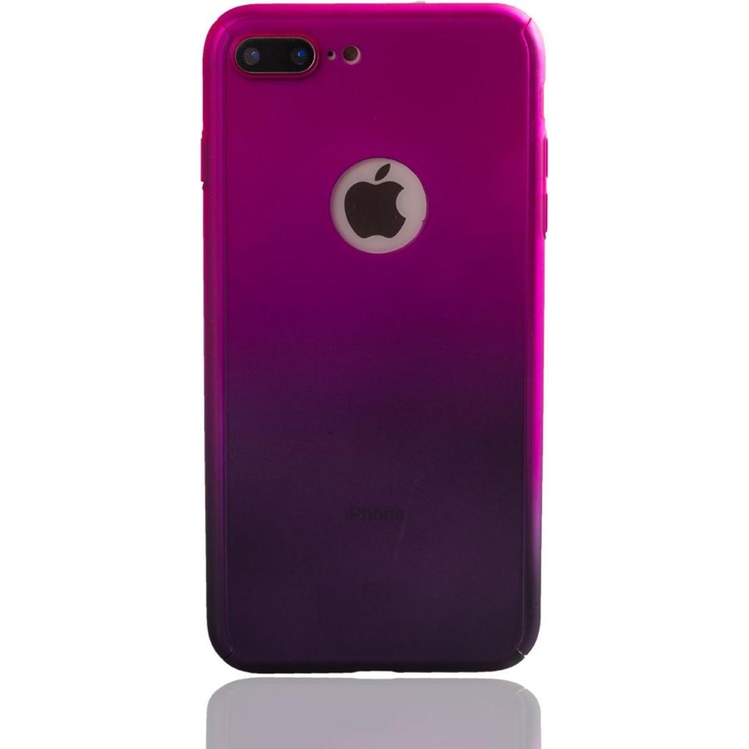 Thumbnail - König Design Schutz Handy Hülle für Apple iPhone 7 Full Case Cover Displayschutz 360 Violett (Apple iPhone 7), Smartphon...