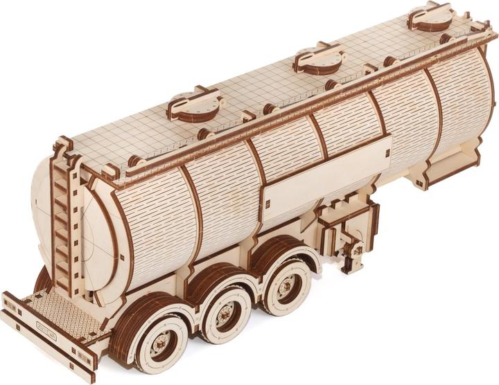 Actual product image Eco Wood Art Mechanical 3D wooden-puzzle -Tank Semi-Trailer for Truck Road King