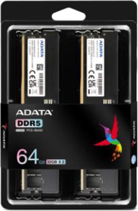Produktbild Adata AD5U480032G-DT (2 x 32GB, 4800 MHz, DDR5-RAM, DIMM)