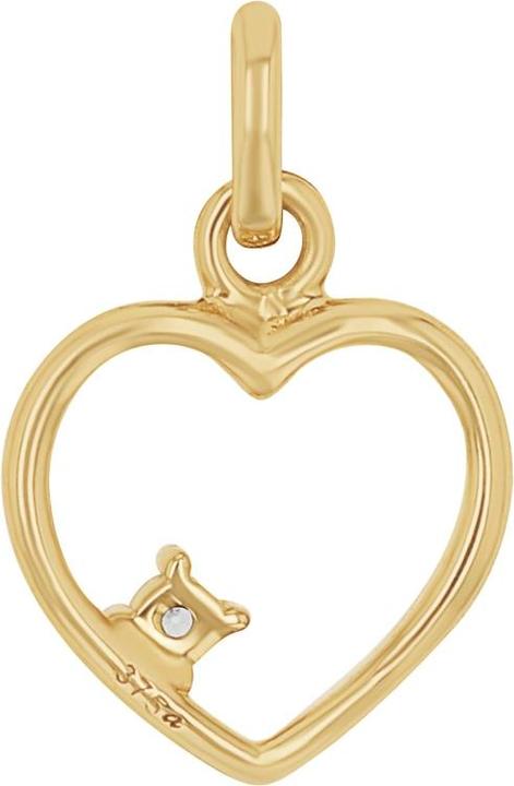 Produktbild Amor Anhänger für Damen, Gold 375, Zirkonia synth. | Herz (9 ct, Gold 375)