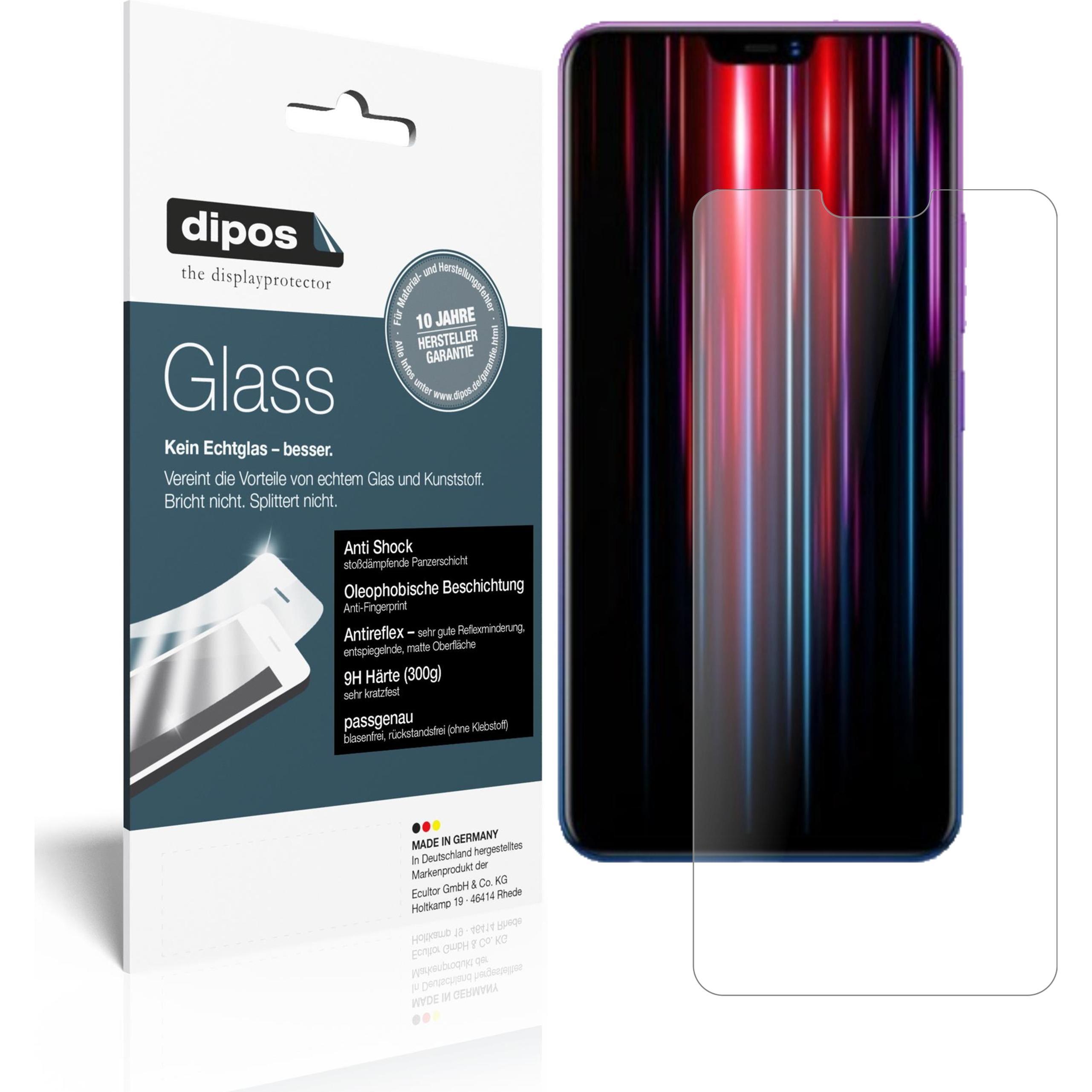 Dipos Displayschutz Anti-Shock (2 Stück, Vivo Z1 Lite), Smartphone Schutzfolie, Transparent