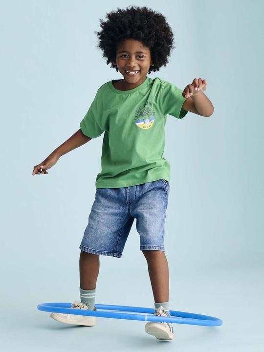 Produktbild Vertbaudet Jungen T-Shirt mit Print an der Brust und Recycling-Baumwolle (98, 104)