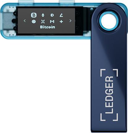 Productafbeelding Ledger Nano S Plus - Neptune Blue (Bitcoin, Ethereum Klassiek)
