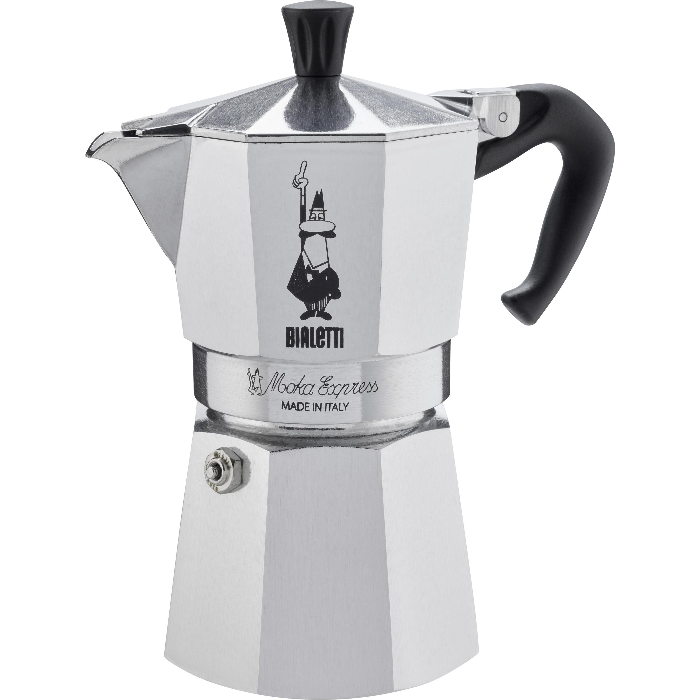 Bialetti Argento Moka Express, Caffettiera Moka,