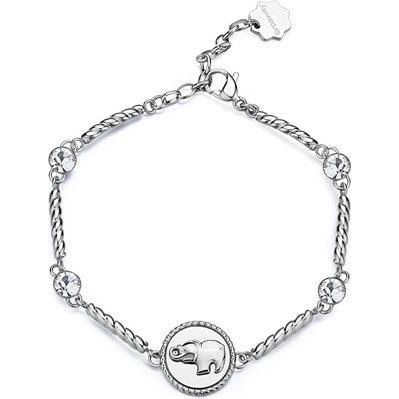 Brosway, Armschmuck, - Women's Steel Bracelet with Elephant Chakra Crystals BHKB157