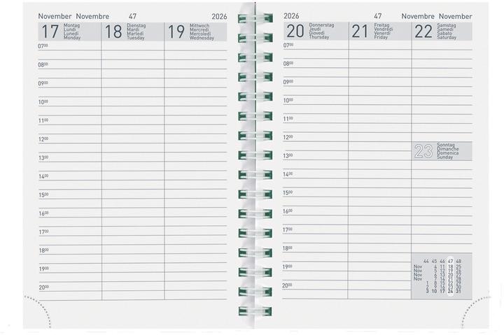Actual product image Biella Pocket agenda Spare contents Wire-O