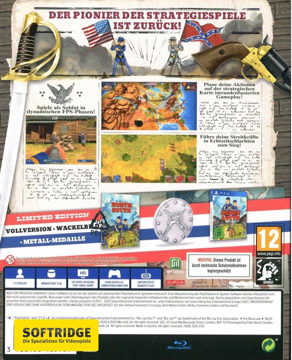 Produktbild Microids The Bluecoats - North and South (PS4, Multilingual)