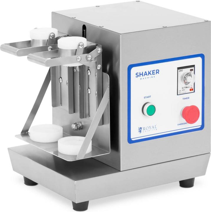 Royal Catering Doppel-Milchshaker 360-Grad 2 x 0,75 l 240 U/min Edelstahl Hochleistungsmixer (40 W)