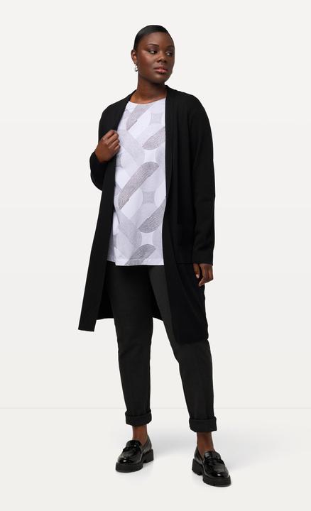 Produktbild Ulla Popken Strickjacke, lange, offene Form, weicher Feinstrick (50, 52)