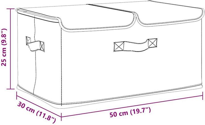 Actual product image vidaXL Aufbewahrungsbox (30 cm, 1x)
