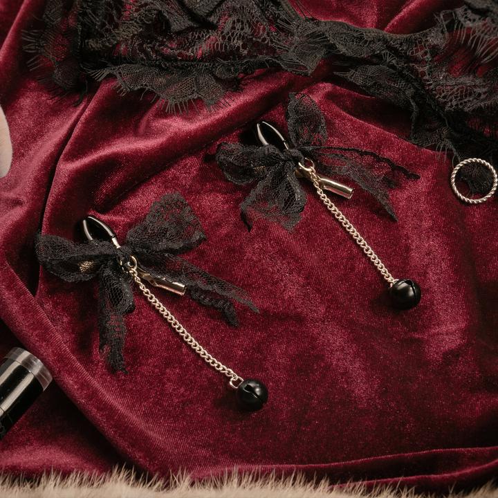 Immagine prodotto Rimba Nippelklemmen mit Spitze – Schwarz